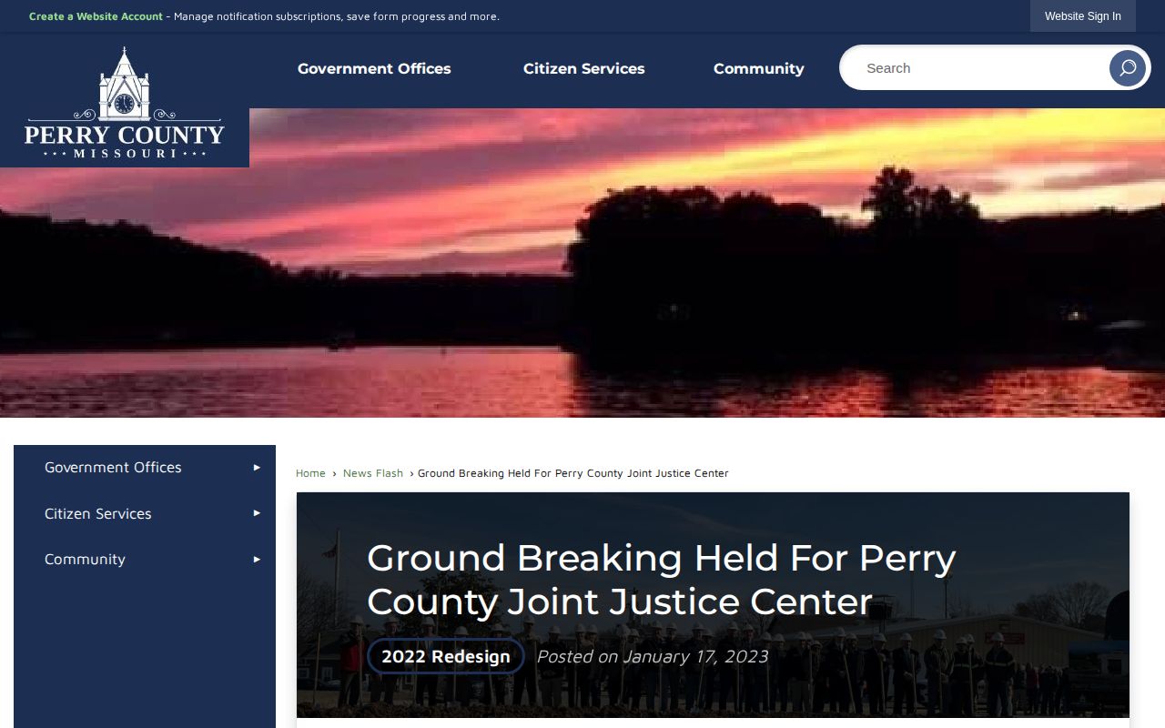 Perry County released inmate Joint Justice Center address context